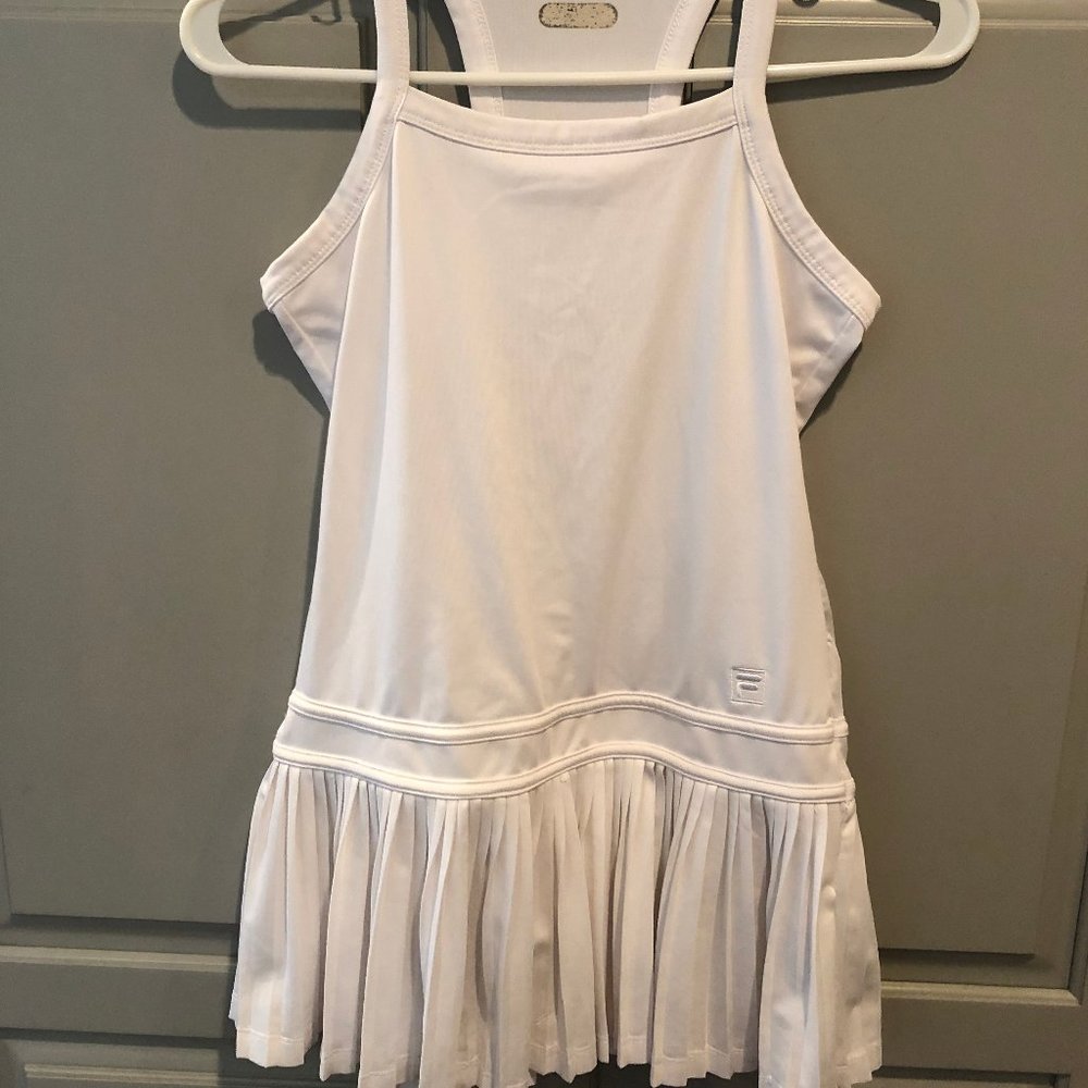 Fila Pleated Tennis Dress - White (girls sz 12/14)